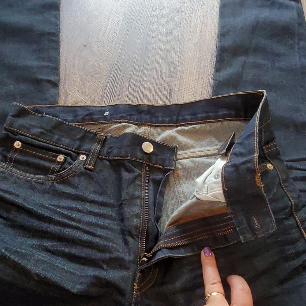 BLK DNM dark blue cotton men Jeans size 31/32 - Picture 8 of 8